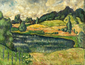 Landscape from Estonia [1915–16] by Konrad Mägi [1878–1925]